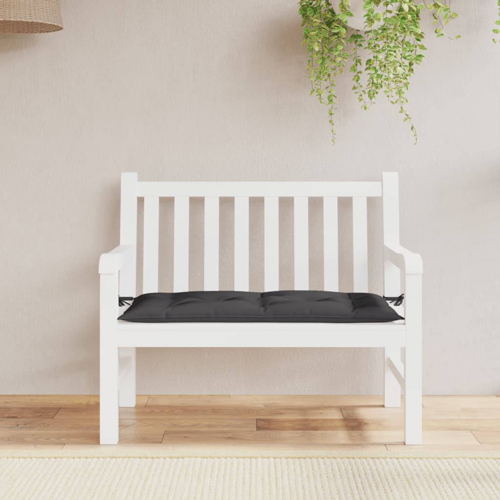 JUNG Vida Gartenbank-Auflage Schwarz 110x50x7 cm Oxford-Gewebe