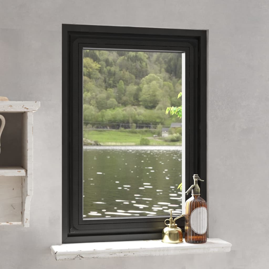 JUNG Vida Magnet-Insektenschutz für Fenster Anthrazit 80x120 cm