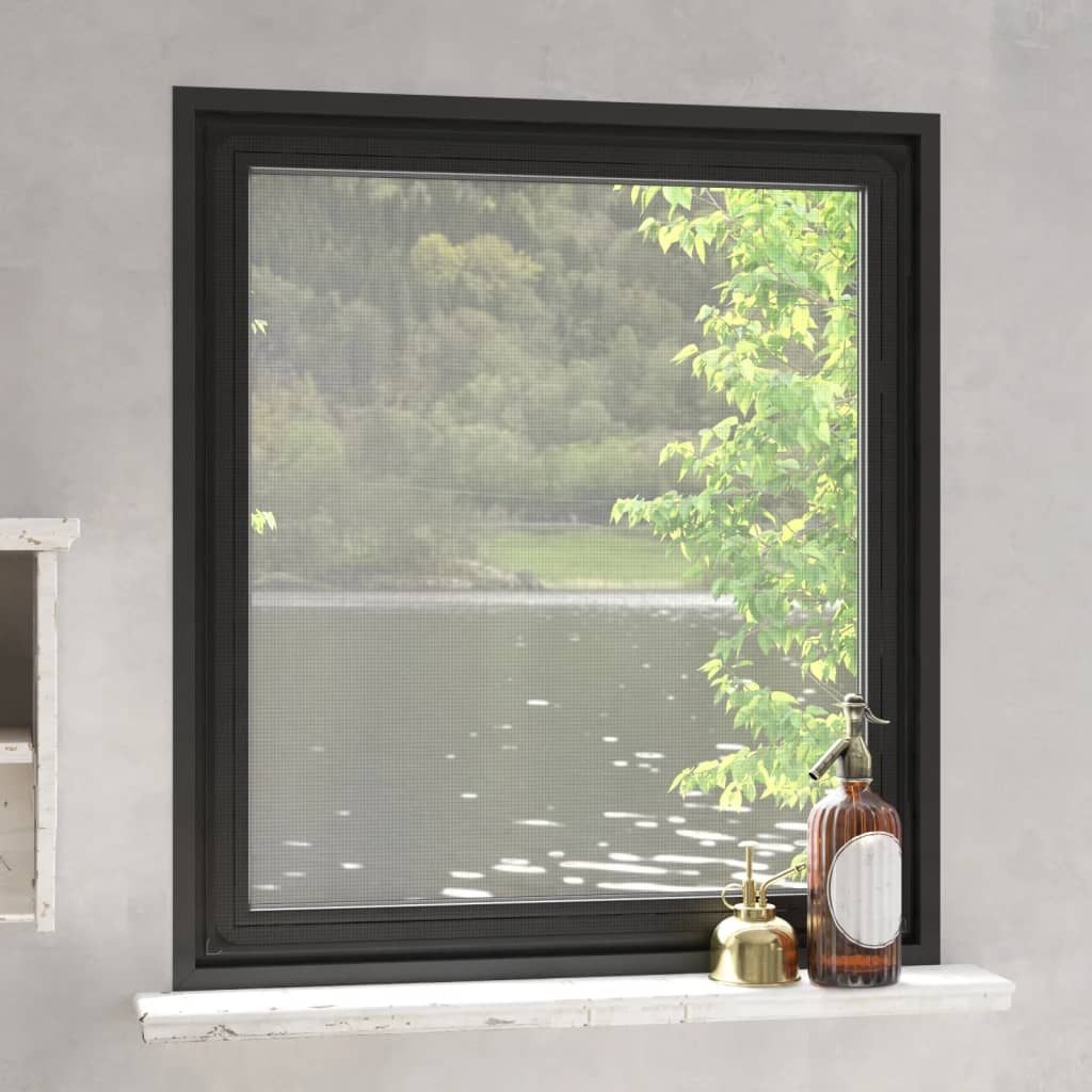 JUNG Vida Magnet-Insektenschutz für Fenster Anthrazit 120x140 cm