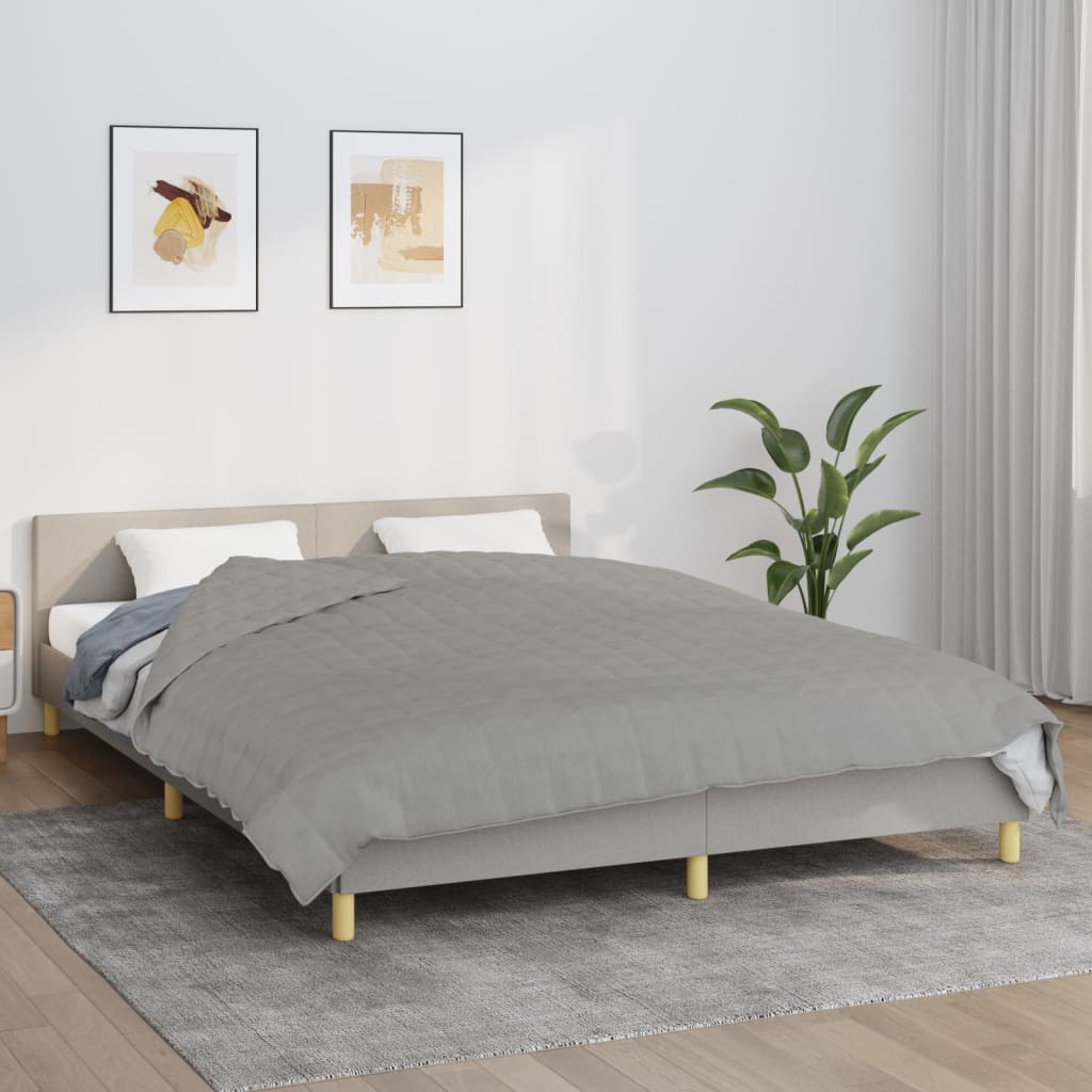 JUNG Vida Gewichtsdecke Grau 200x230 cm 13 kg Stoff