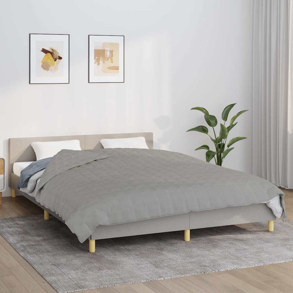 JUNG Vida Gewichtsdecke Grau 220x240 cm 15 kg Stoff