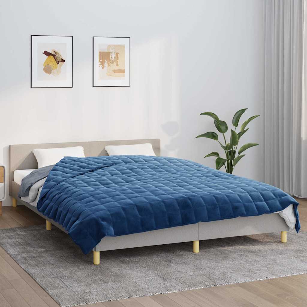 JUNG Vida Gewichtsdecke Blau 200x230 cm 9 kg Stoff