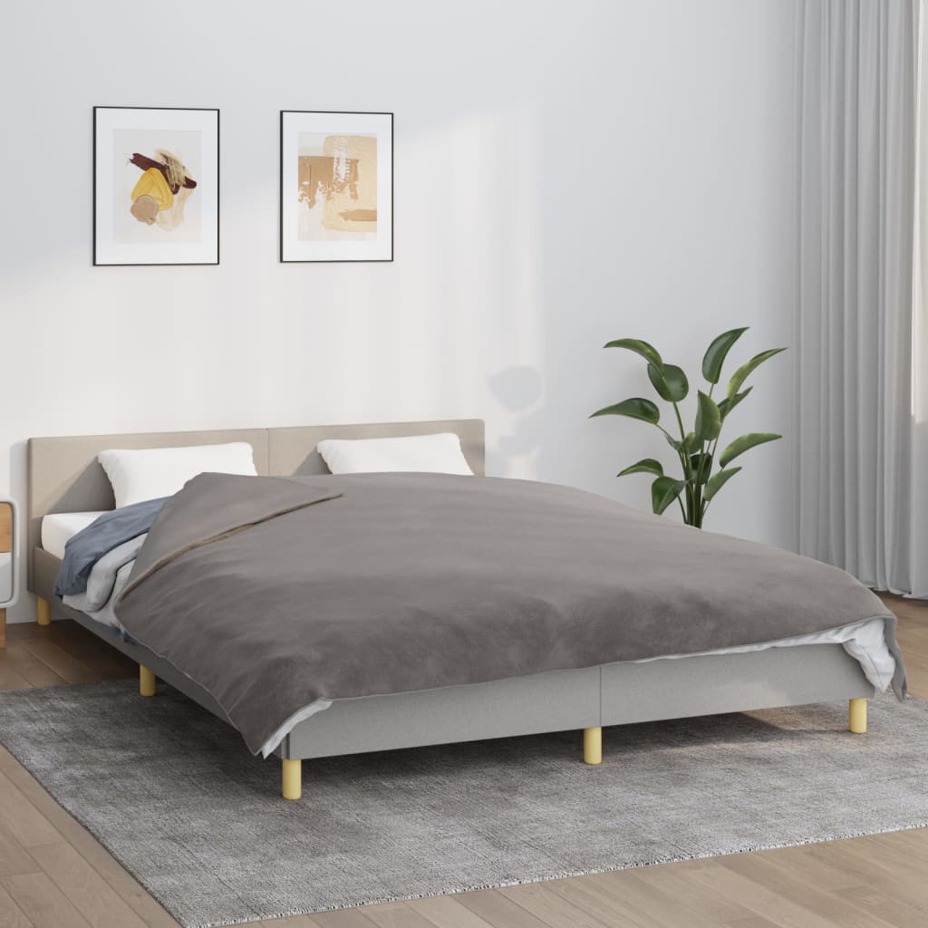JUNG Vida Gewichtsdecke mit Bezug Grau 200x220 cm 13 kg Stoff
