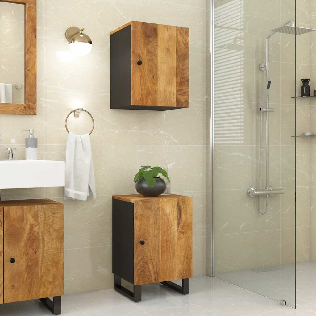 JUNG Vida Badschrank 38x33x58 cm Massivholz Mango
