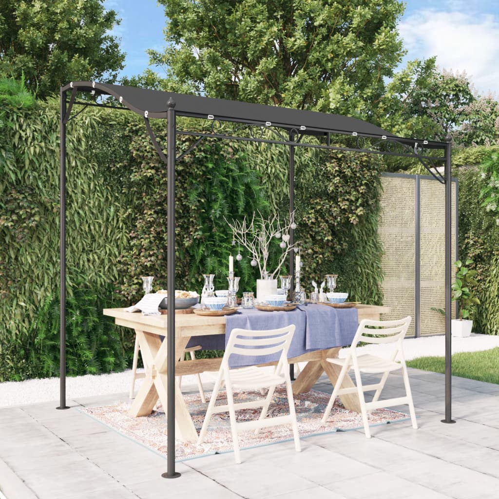 JUNG Vida Markise Anthrazit 2x2,3 m 180 g/m² Stoff und Stahl