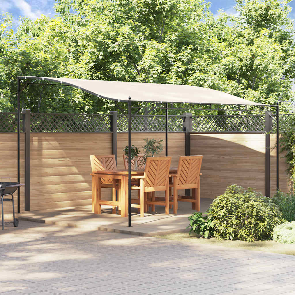 JUNG Vida Markise Creme 4x3 m 180 g/m² Stoff und Stahl