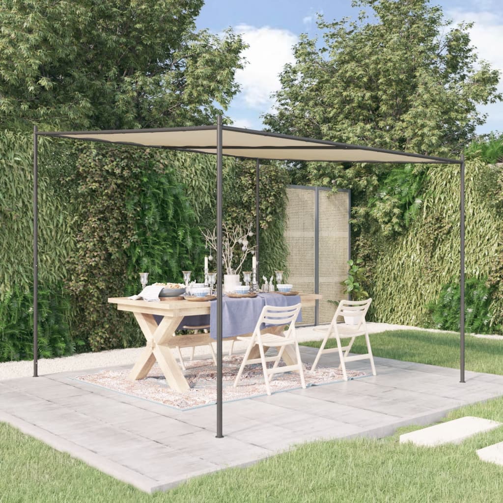 JUNG Vida Pavillon Beige 3x3 m 180 g/m² Stoff und Stahl