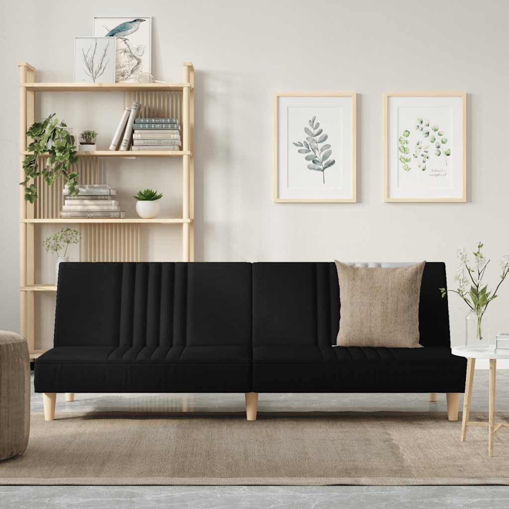 JUNG Vida Schlafsofa Schwarz Stoff