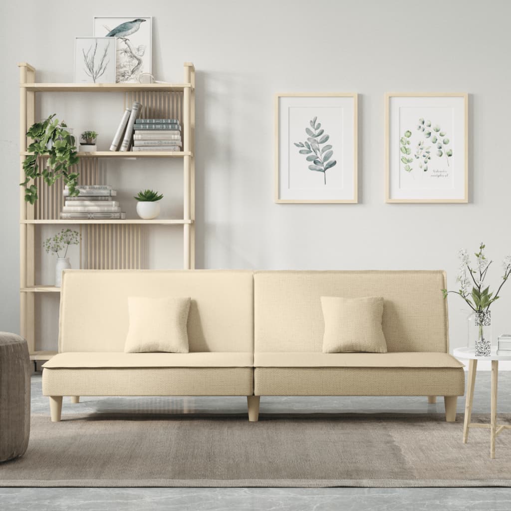 JUNG Vida Schlafsofa Creme Stoff