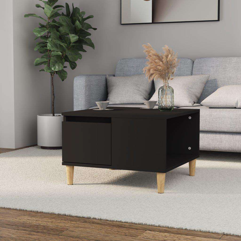 JUNG Vida Couchtisch Schwarz 55x55x36,5 cm Holzwerkstoff