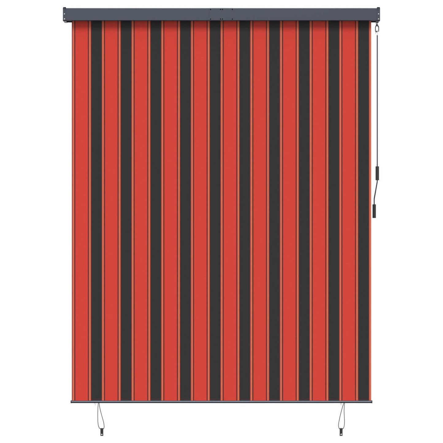 JUNG Vida Rollo Orange und Braun 200 x 250 cm Stoff und Aluminium