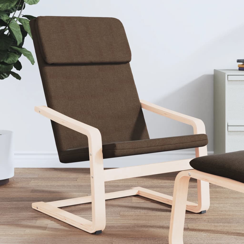 JUNG Vida Relaxsessel Dunkelbraun Stoff