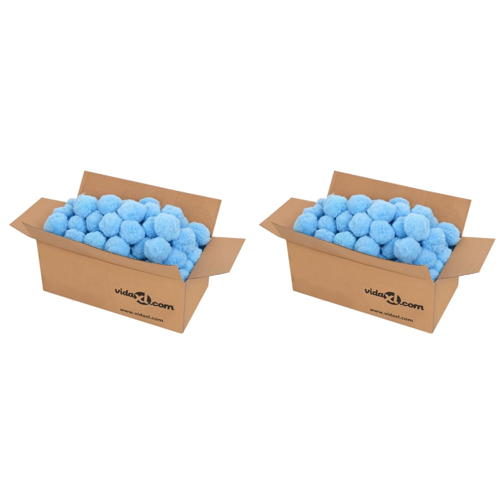 JUNG Vida Pool-Filterbälle Antibakteriell Blau 1400 g Polyethylen