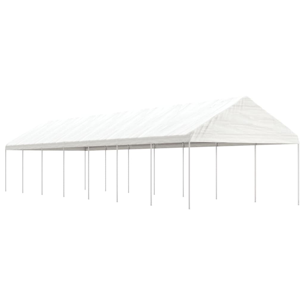 JUNG Vida Pavillon mit Dach Weiß 15,61x4,08x3,22 m Polyethylen