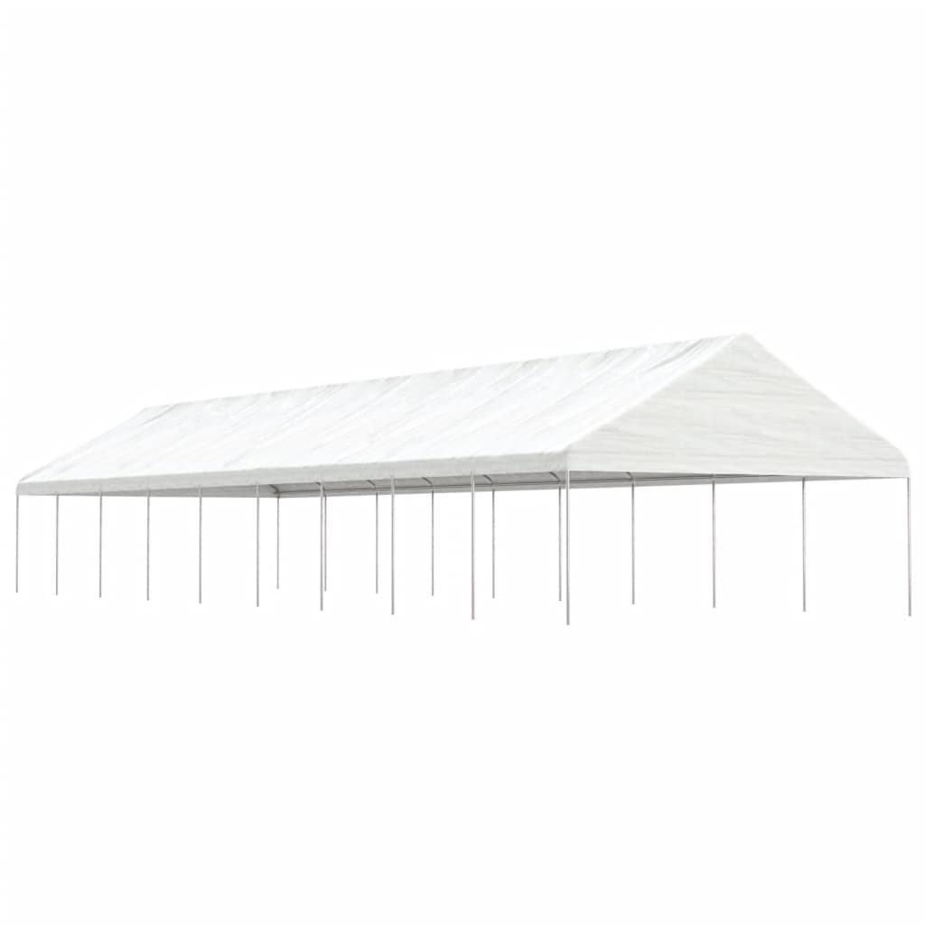 JUNG Vida Pavillon mit Dach Weiß 20,07x5,88x3,75 m Polyethylen