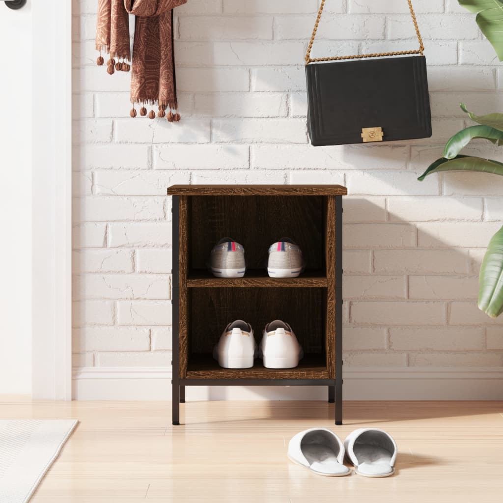 JUNG Vida Schuhregal Braun Eichen-Optik 38x35x50 cm Holzwerkstoff