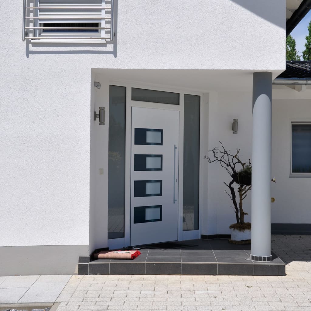 JUNG Vida Haustür Weiß 100x210 cm Aluminium und PVC