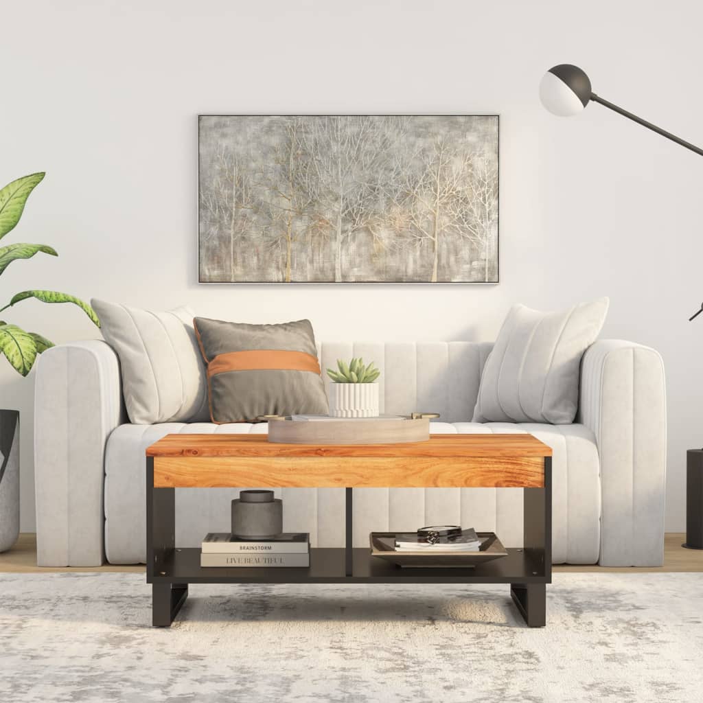 JUNG Vida Couchtisch 90x50x40 cm Massivholz Akazie
