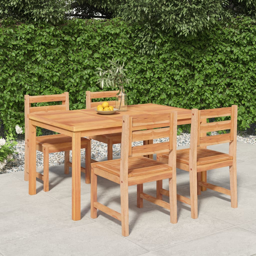 JUNG Vida 5-tlg. Garten-Essgruppe Massivholz Teak