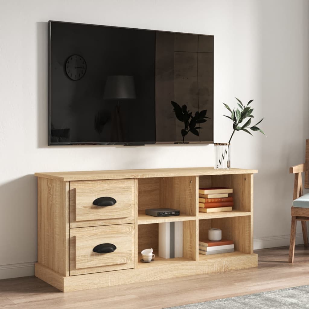 JUNG Vida TV-Schrank Sonoma-Eiche 102x35,5x47,5 cm Holzwerkstoff