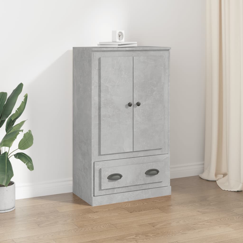 JUNG Vida Highboard Betongrau 60x35,5x103,5 cm Holzwerkstoff
