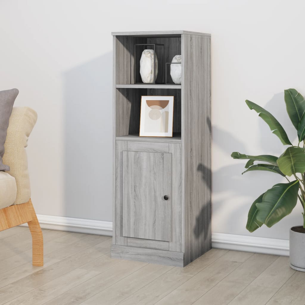 JUNG Vida Highboard Grau Sonoma 36x35,5x103,5 cm Holzwerkstoff