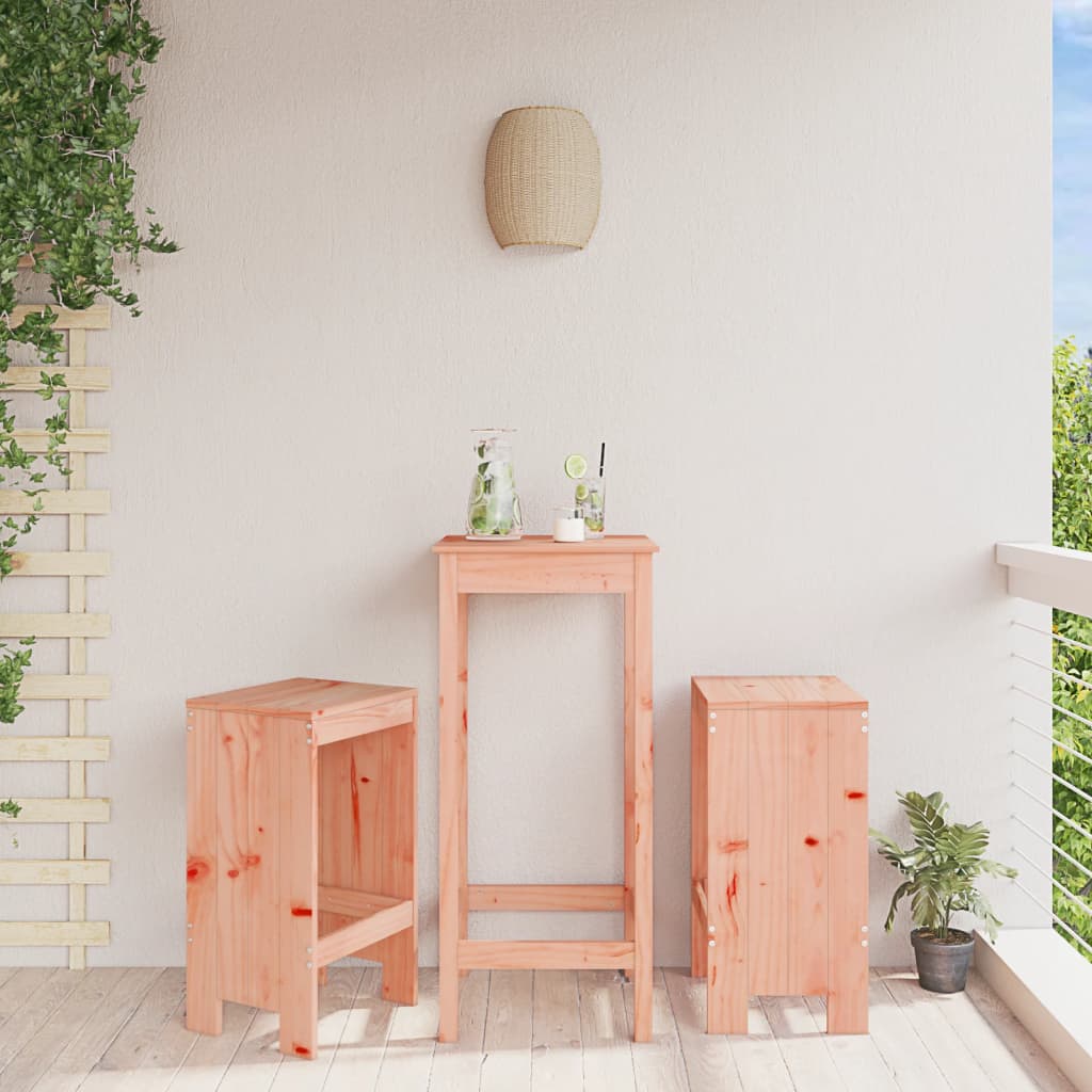 JUNG Vida Barhocker 2 Stk. 40x36x75 cm Massivholz Douglasie