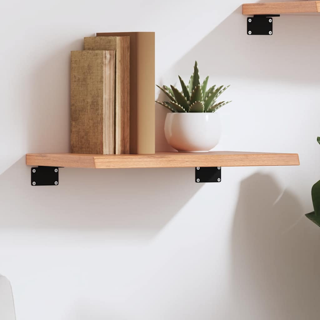 JUNG Vida Wandregal Hellbraun 40x30x2 cm Massivholz Eiche Behandelt