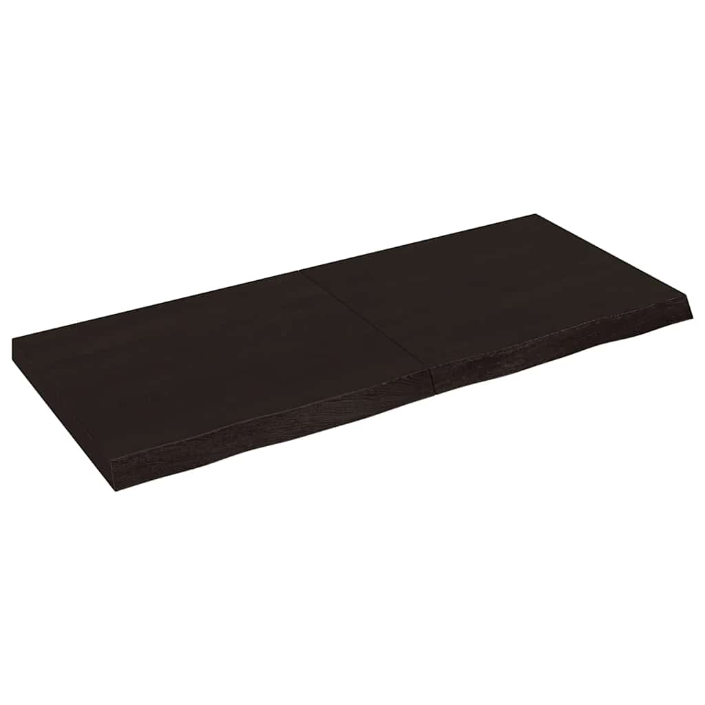 JUNG Vida Wandregal Dunkelbraun 140x60x(2-6)cm Massivholz Eiche Behandelt