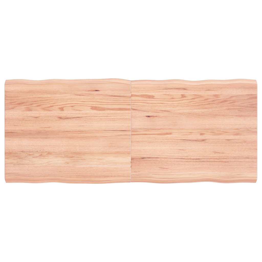 JUNG Vida Tischplatte 120x50x(2-4) cm Massivholz Behandelt Baumkante
