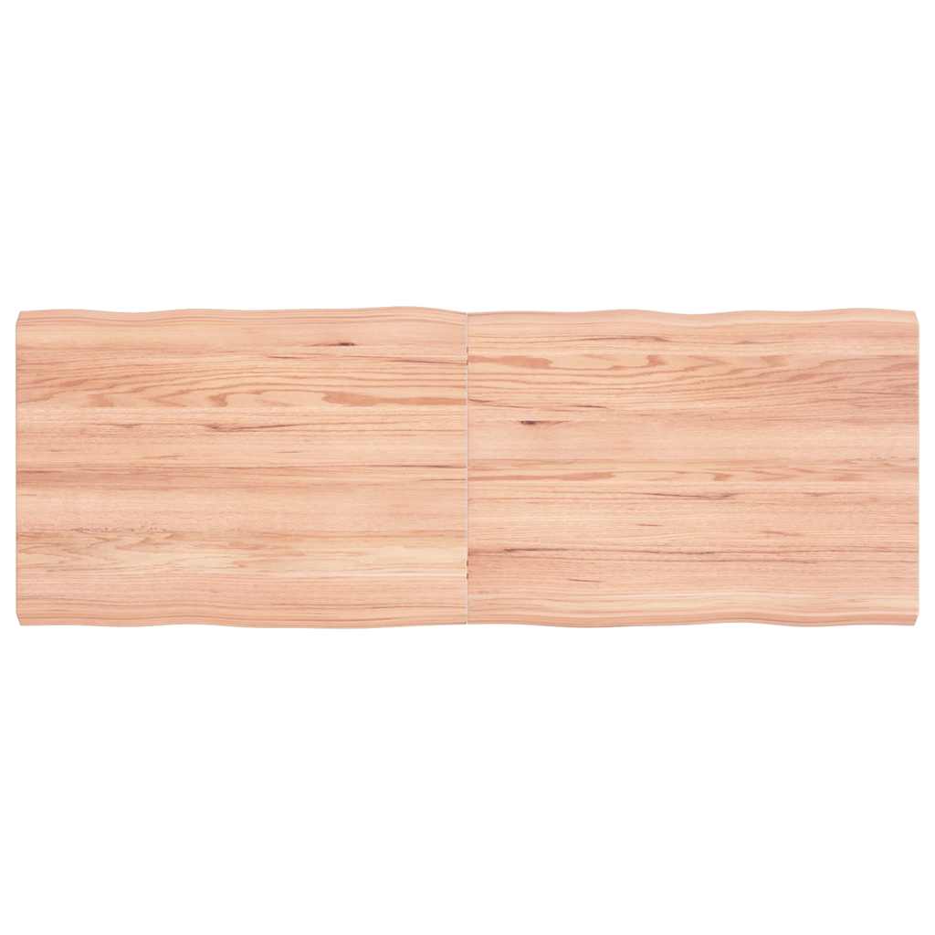 JUNG Vida Tischplatte 140x50x(2-4) cm Massivholz Behandelt Baumkante
