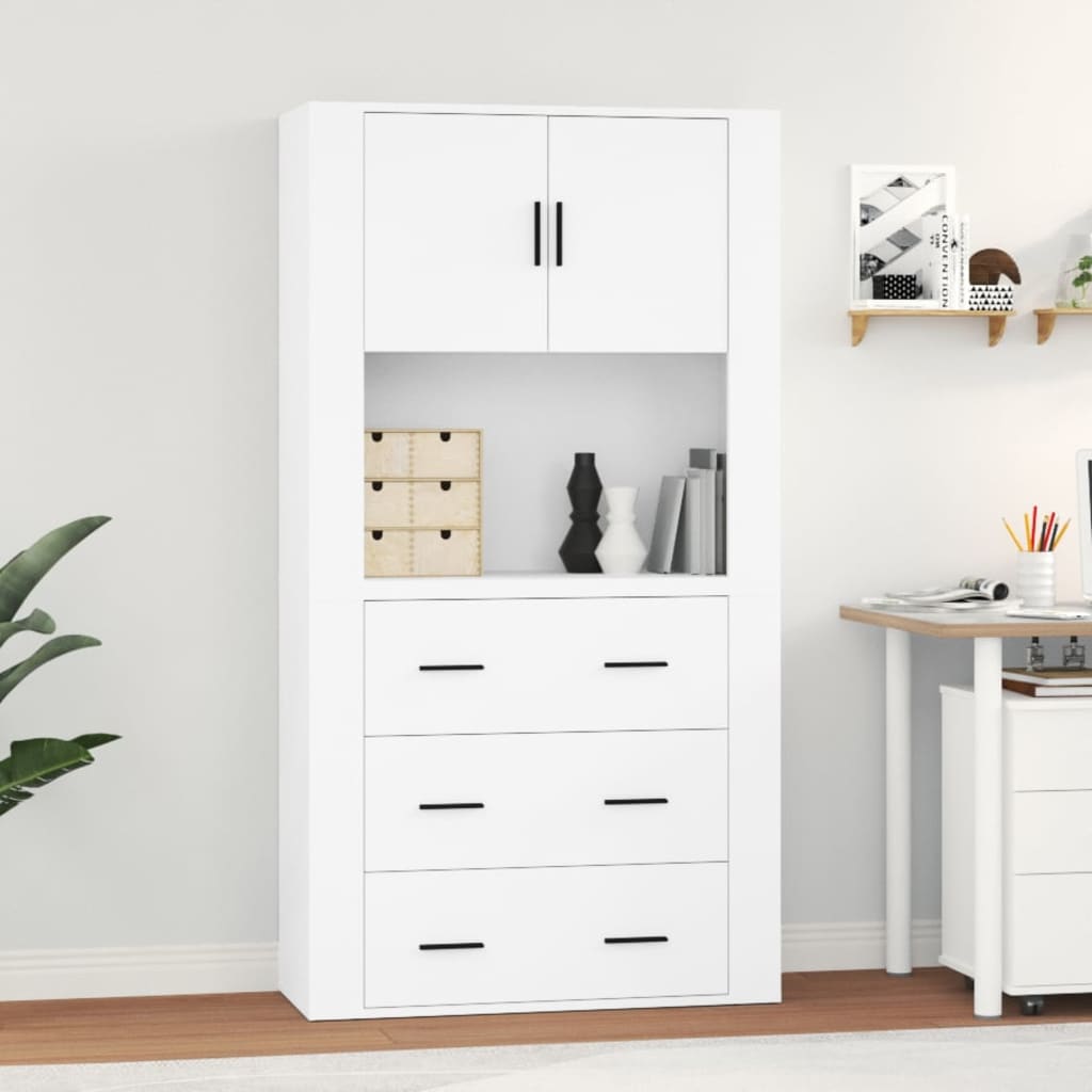 JUNG Vida Highboard Weiß Holzwerkstoff