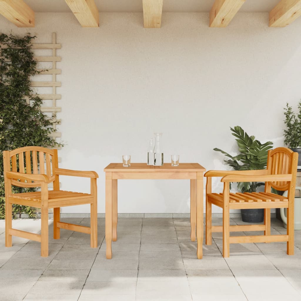 JUNG Vida Gartenstühle 2 Stk. 58x59x88 cm Massivholz Teak