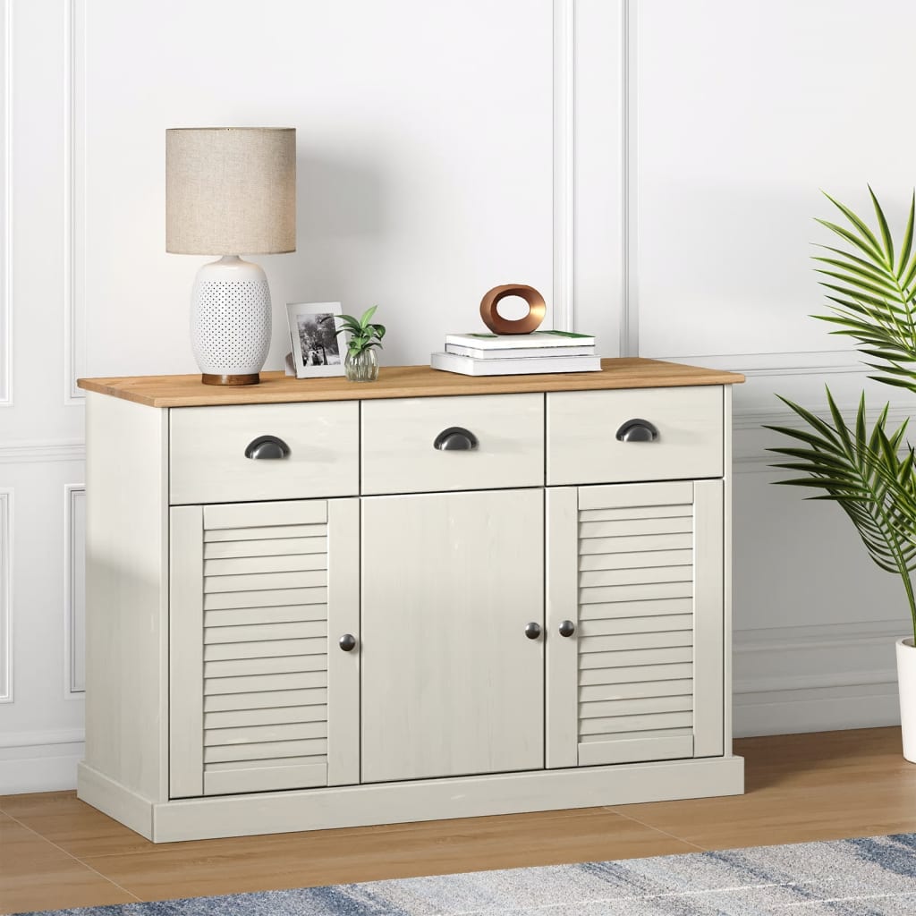 JUNG Vida Sideboard mit Schubladen VIGO 113x40x75 cm Massivholz Kiefer