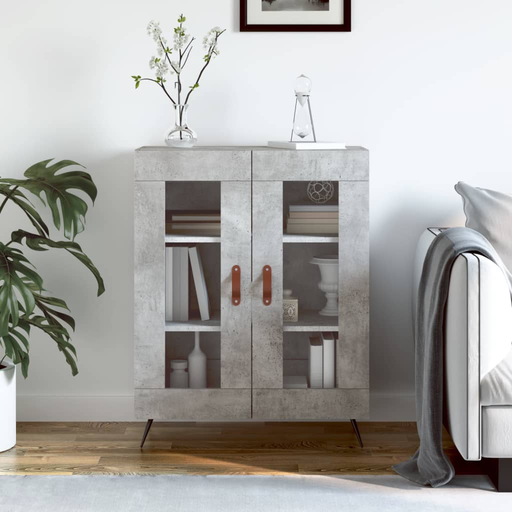JUNG Vida Sideboard Betongrau 69,5x34x90 cm Holzwerkstoff