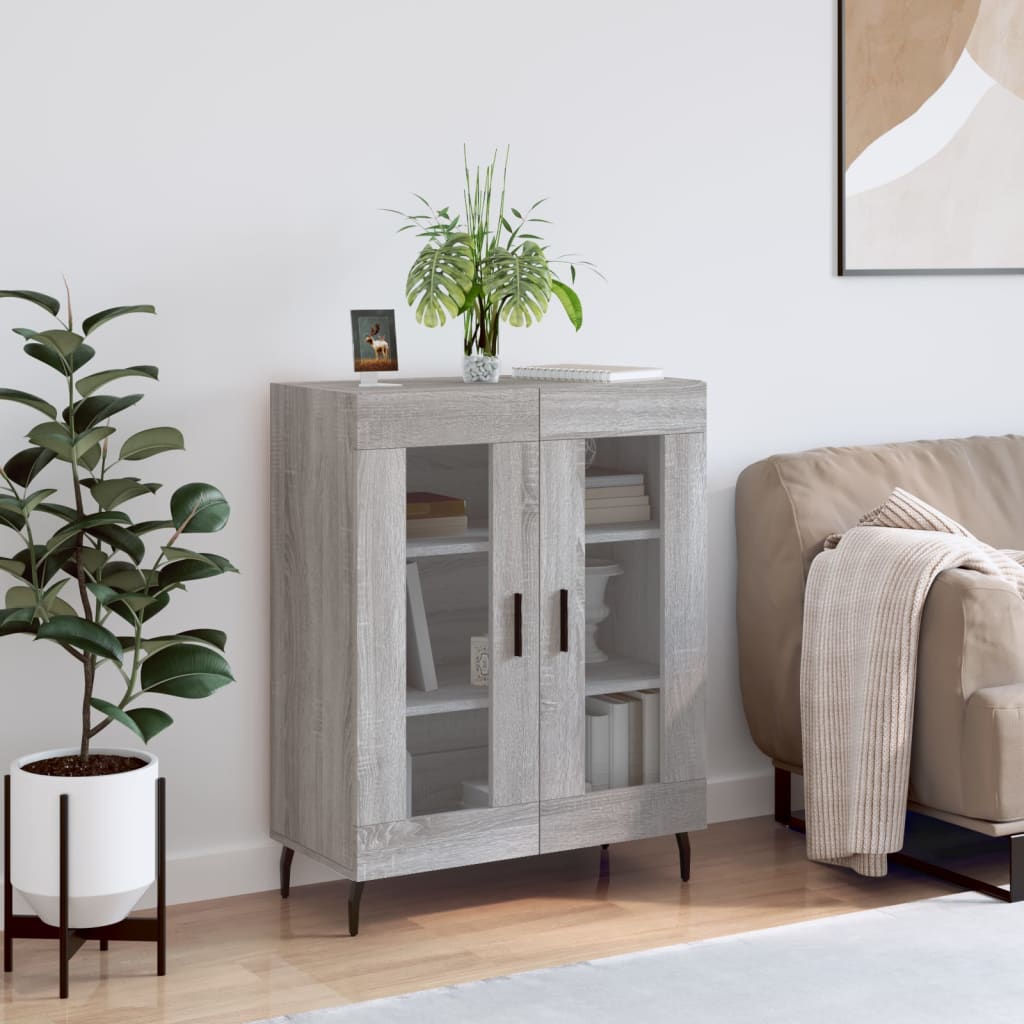 JUNG Vida Sideboard Grau Sonoma 69,5x34x90 cm Holzwerkstoff