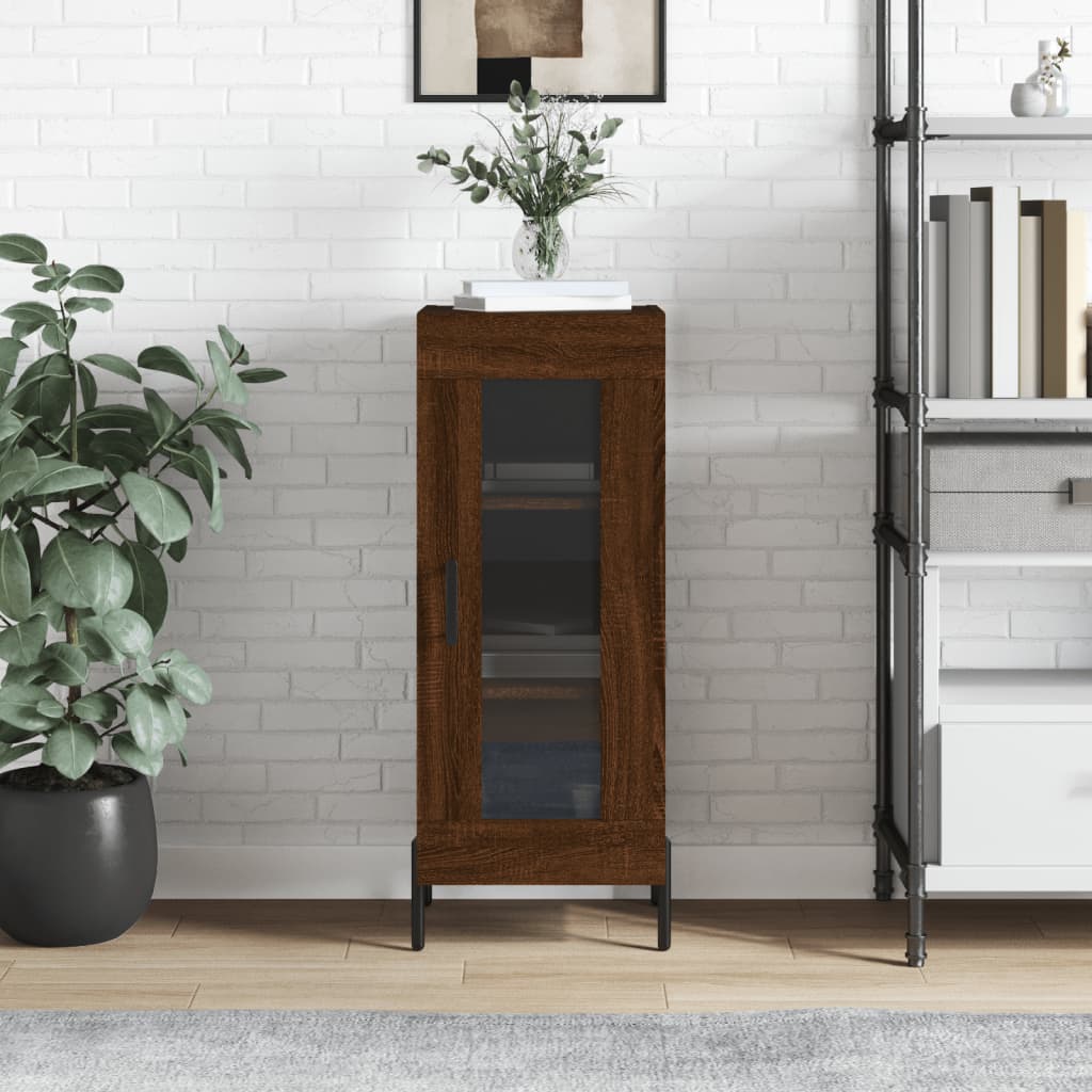 JUNG Vida Sideboard Braun Eichen-Optik 34,5x34x90 cm Holzwerkstoff