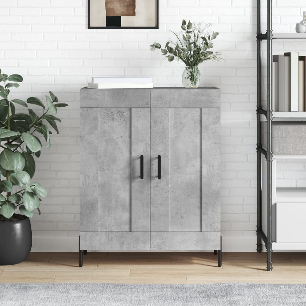 JUNG Vida Sideboard Betongrau 69,5x34x90 cm Holzwerkstoff