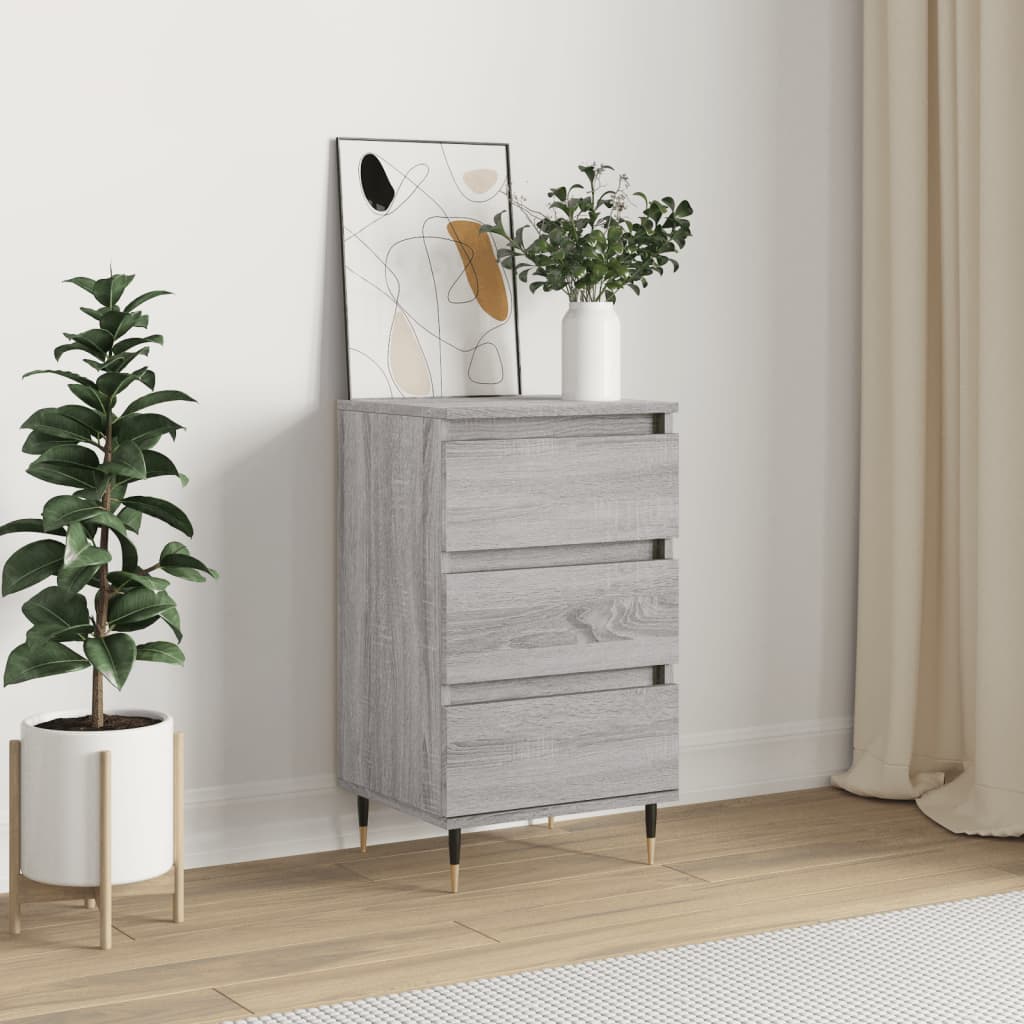 JUNG Vida Sideboard Grau Sonoma 40x35x70 cm Holzwerkstoff
