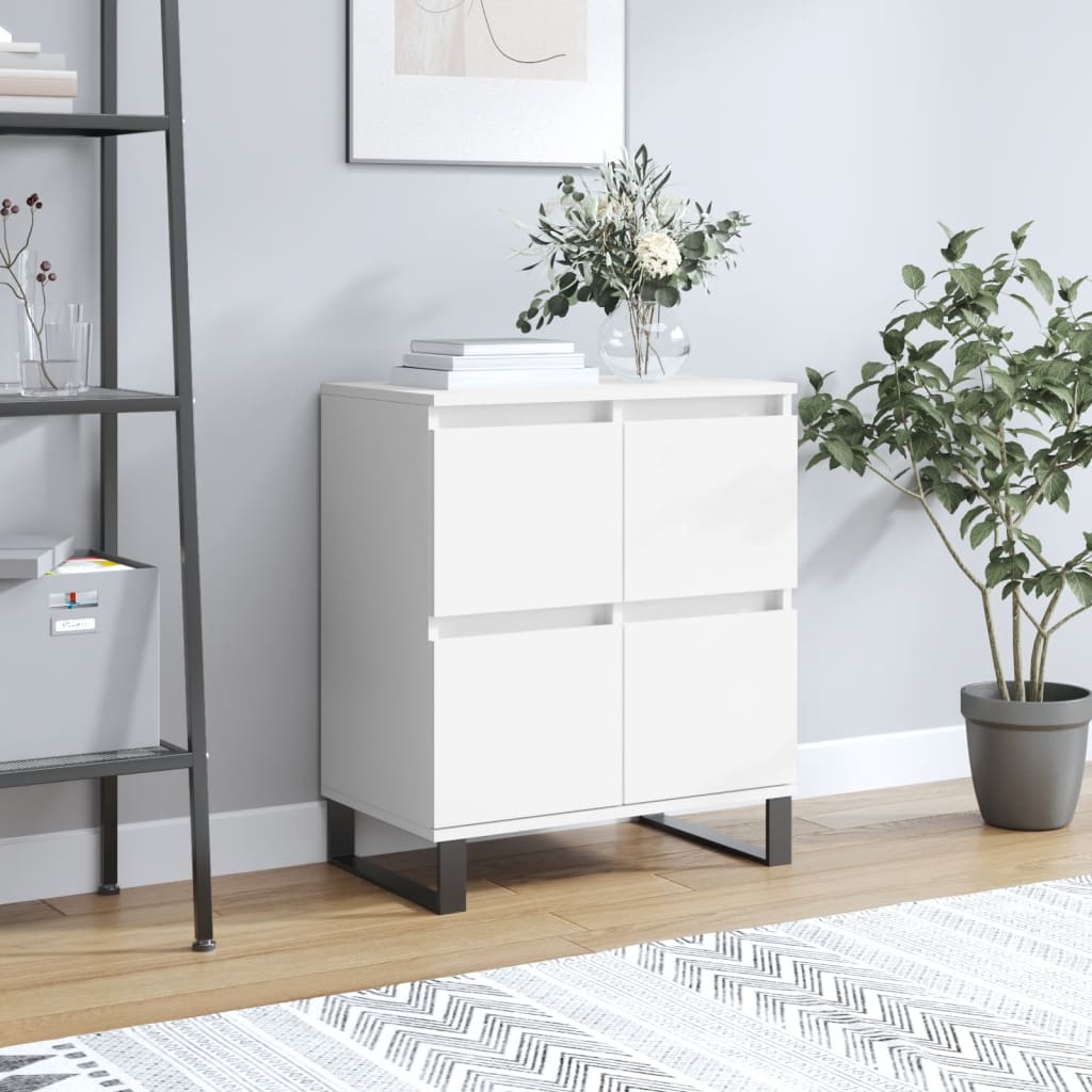JUNG Vida Sideboard Weiß 60x35x70 cm Holzwerkstoff