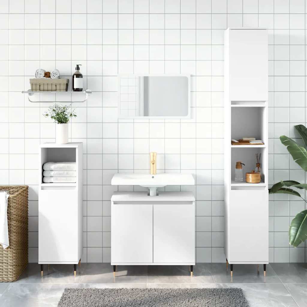 JUNG Vida Badezimmerschrank Weiß 58x33x60 cm Holzwerkstoff