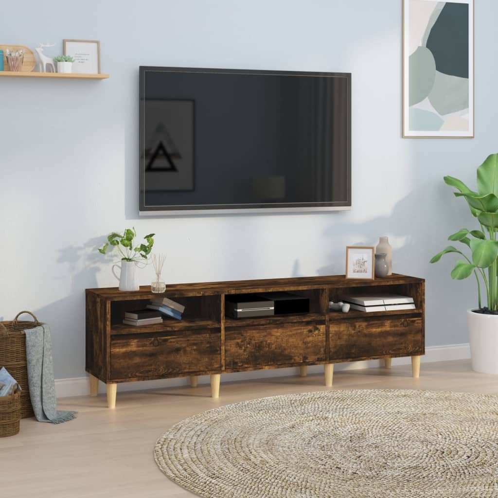 JUNG Vida TV-Schrank Räuchereiche 150x30x44,5 cm Holzwerkstoff