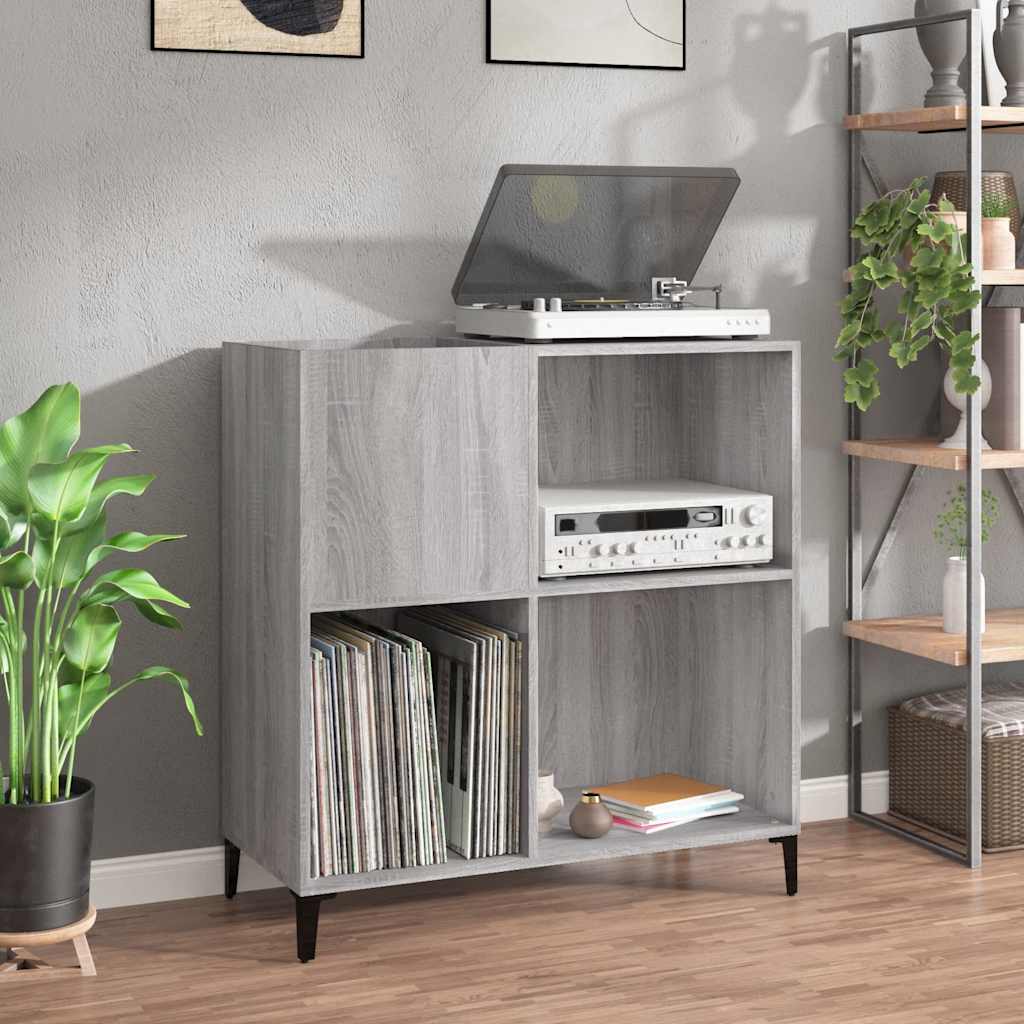 JUNG Vida Plattenschrank Grau Sonoma 84,5x38x89 cm Holzwerkstoff