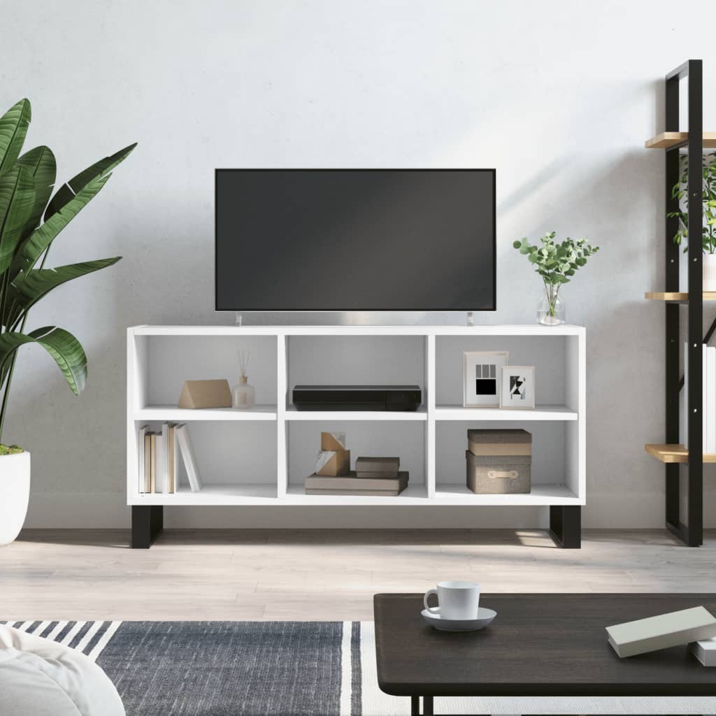 JUNG Vida TV-Schrank Weiß 103,5x30x50 cm Holzwerkstoff