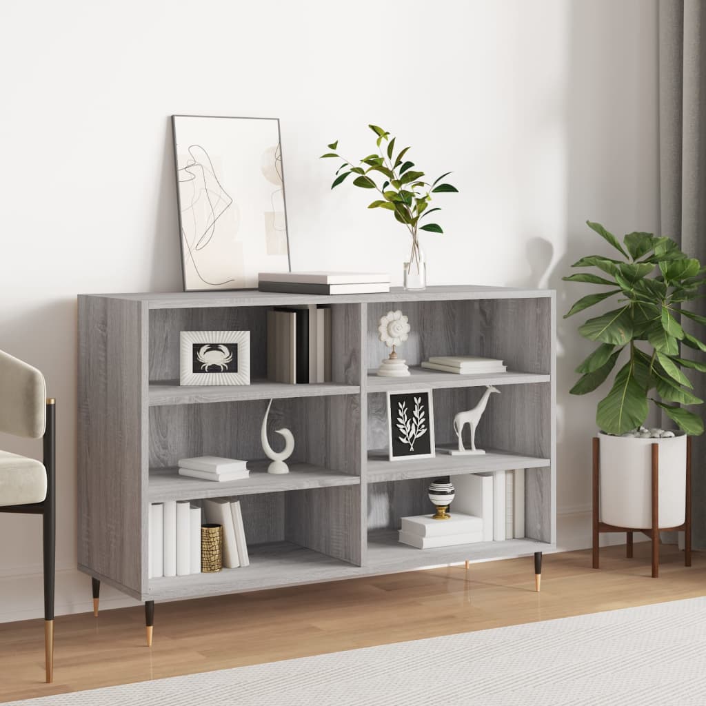 JUNG Vida Sideboard Grau Sonoma 103,5x35x70 cm Holzwerkstoff