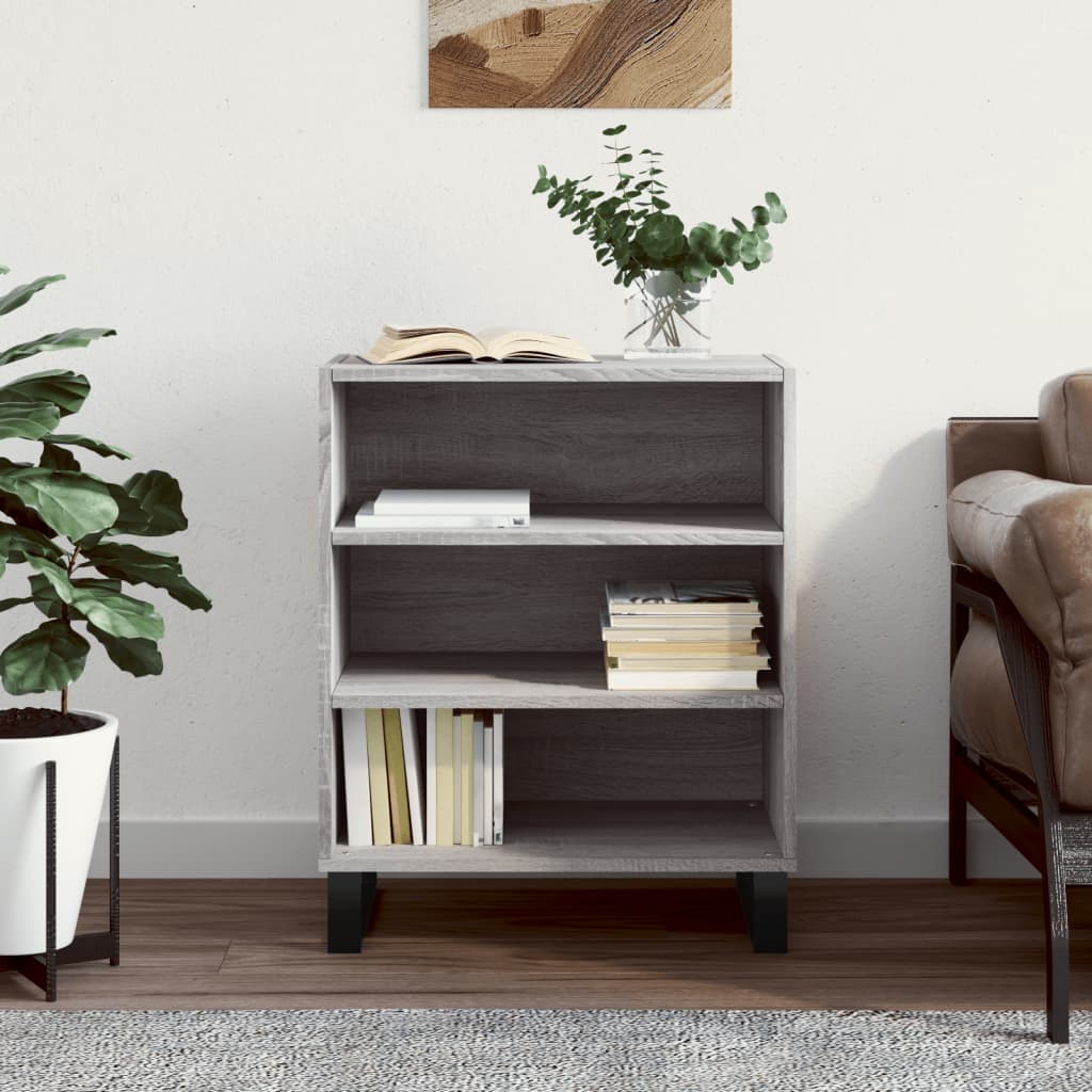 JUNG Vida Sideboard Grau Sonoma 57x35x70 cm Holzwerkstoff