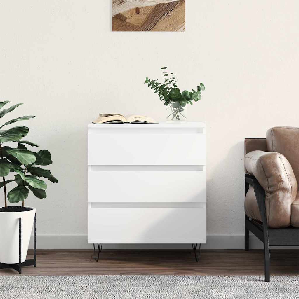 JUNG Vida Sideboard Weiß 60x35x70 cm Holzwerkstoff