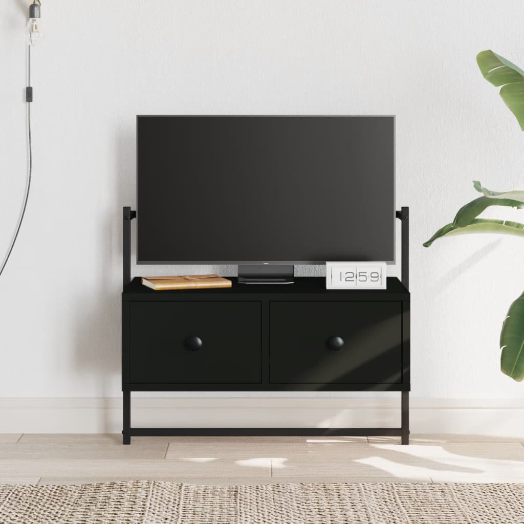 JUNG Vida TV-Wandschrank Schwarz 60,5x30x51 cm Holzwerkstoff