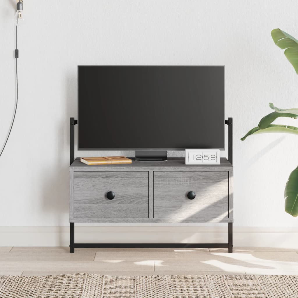 JUNG Vida TV-Wandschrank Grau Sonoma 60,5x30x51 cm Holzwerkstoff