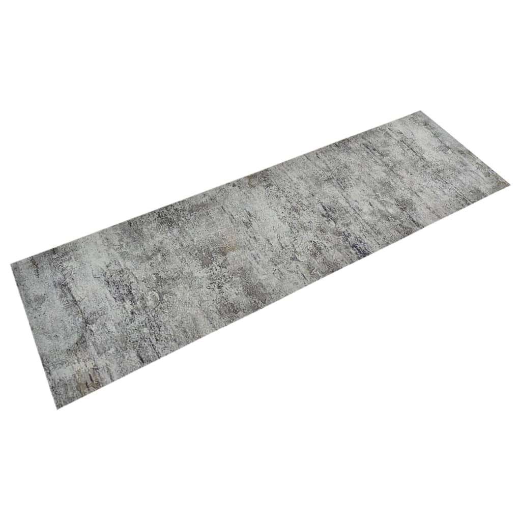 JUNG Vida Küchenteppich Waschbar Beton 60x180 cm Samt
